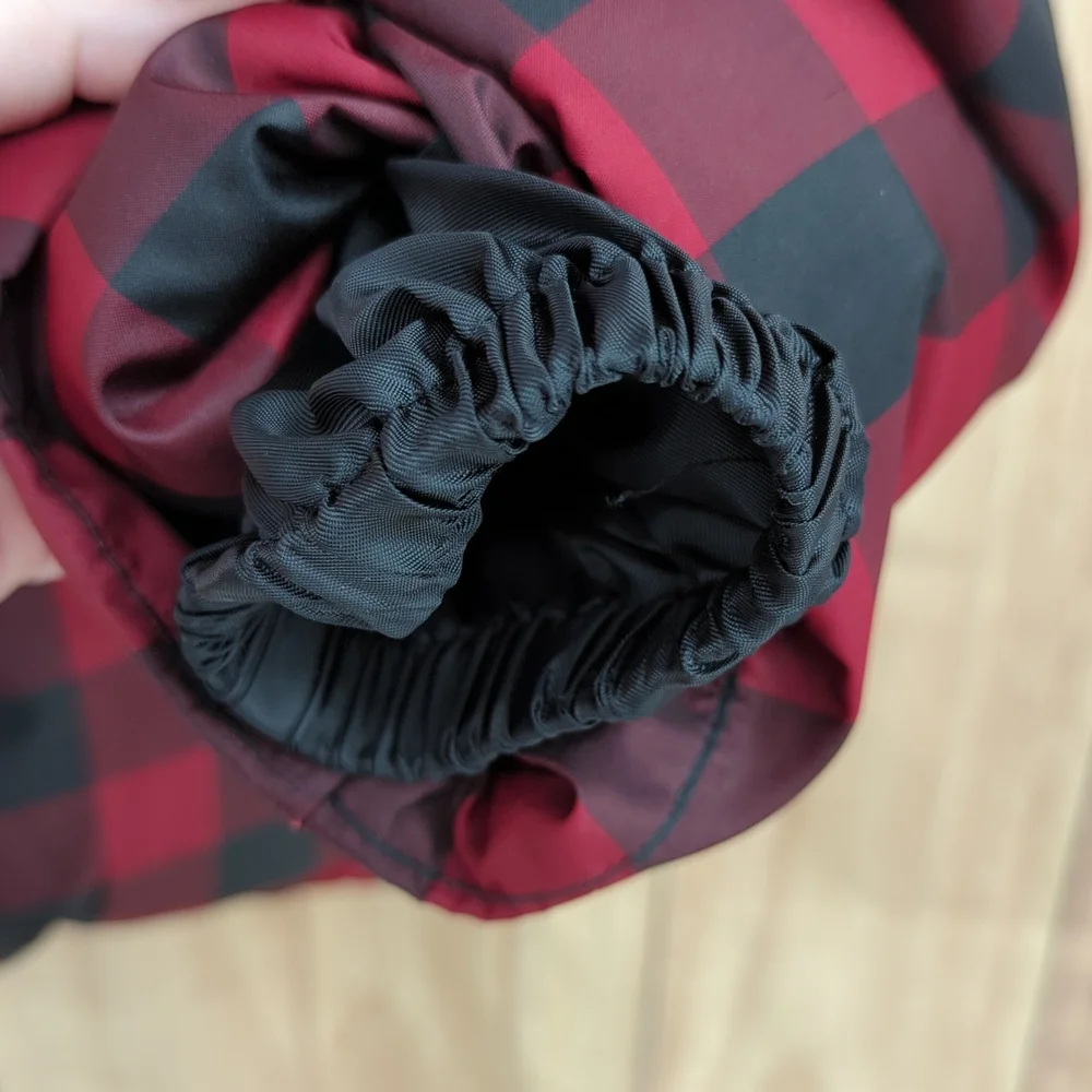 Lauren Ralph Lauren Buffalo Plaid Down Jacket Drawstring Waist Hood Faux… - Picture 7 of 17